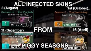 ALL INFECTED SKINS FROM PIGGY SEASONS | Roblox Piggy