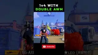 1vs4 AWM Clutch in 5 Seconds 🔥 | Free Fire Shorts #shorts