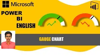 How to create a Gauge Chart in Power BI | How to set Target Value in Power BI Gauge Chart | English