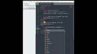 How to create|use ordered list and unordered list in HTML. 