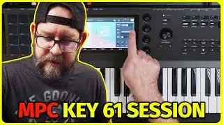 Made a beat with the MPC KEY 61 // Studio Session