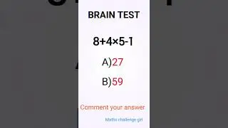 brain test only for Genius#shorts #maths