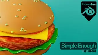 Making a low poly Burger in blender | texturing