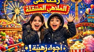 رحنا الملاهي المتنقلة وعملنا فعاليات لأول مره نجربها وجربنا حظنا بلعبة الحظ