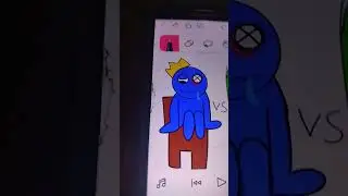 azul babao vs Green do rainbow friends