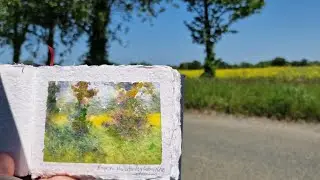 Pleinair Painting with watercolours in real time. What kit you need and tips on how to paint outside