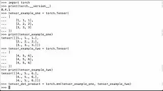 PyTorch Matrix Multiplication: How To Do A PyTorch Dot Product - PyTorch Tutorial