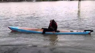 Launching a CH 18 Kayak