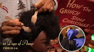 12 Days of ASMR 🎄 2 HOUR Compilation | Scalp Check, Scalp Massage, Nitpicking on Afro Hair & More