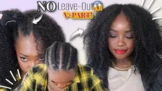👀Don't Miss This CRUCIAL Step! Wear a V-Part Wig With NO Leave-Out | MARY K. BELLA ft. @CurlsCurls