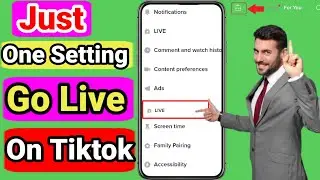 (just 1 setting)🔴how to go live on tiktok || go live on tiktok without a thousand followers 2023