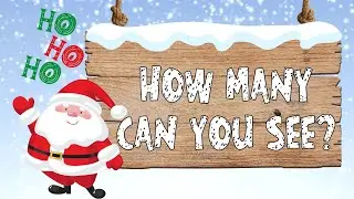 CHRISTMAS GAME-HOW MANY CAN YOU SEE-CHRISTMAS VOCABULARY-