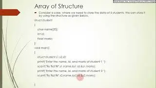 Pointer to Structure And Array of Structure