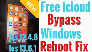 icloud Bypass Untethered Reboot Fix  Windows ios 12.4.8 & 13.6.1 hang On Apple Fix