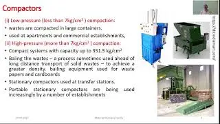M3 L3 Municipal Solid Waste Management - Equipment for Size & Volume Reduction