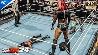 Becky Lynch vs. Katana Chance & Kayden Carter in EPIC One on Two Match - WWE 2K24