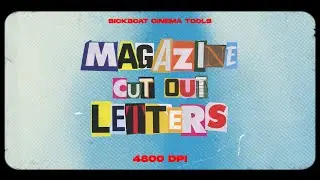 MAGAZINE CUT OUT LETTERS PNG + Animations | Collage Letters PNG