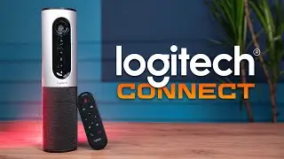 A comfortable workspace with Logitech ConferenceCam Connect