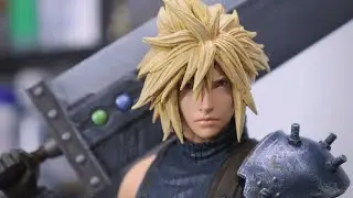 Cloud Strife  - Final Fantasy Vll - Impressão 3D e Pintura - 3D Print paint