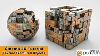 Texture Fractured Objects (Cinema 4D Tutorial)