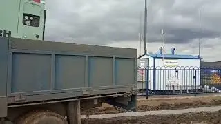 Опрессовка труб газопровода с компрессором Sullair 550 RH!