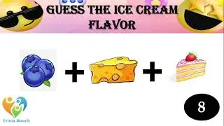 Guess the Ice Cream Flavor by EMOJI | Guess The Emoji #emojichallenge #emojiguess #emojigame
