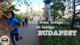 BUDAPEST walk from Chain Bridge to Liberty Bridge #Budapest #hungary #sightseeing