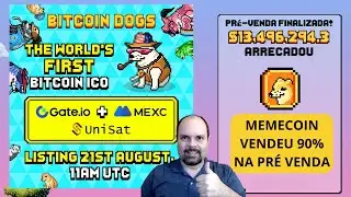 NOVA MEME DO BITCOIN COM 3 LISTAGENS EM AGOSTO