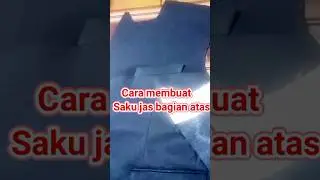 cara membuat saku jas atas pria