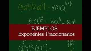 Exponentes Fraccionarios | Ejemplos