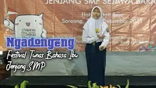 Juara 1 Ngadongeng Putri Festival Tunas Bahasa Ibu Jenjang SMP Tahun 2021