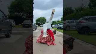 Kuch notice kiya😂 #gymnast #acrobatics #frontflip #action #stunt #couplegoals #viralshort #bride