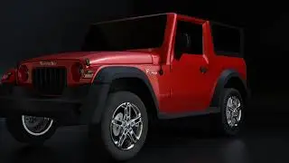 Mahindra Thar 3D model Turntable #b3d #Blender