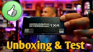 A good cheap 1x4 4K 60Hz HDR HDMI Splitter ENBUER : UNBOXING & Test