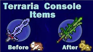 console items before and after terraria 1.3 console update