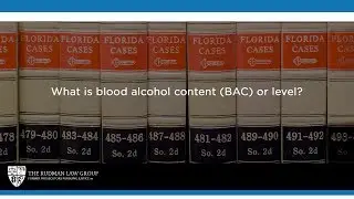 What is blood alcohol content (BAC) or level?