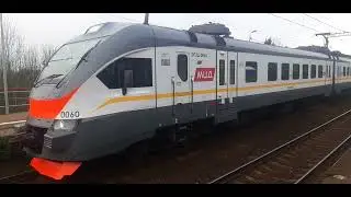 Электропоезд ЭП2Д-0060 платформа Сушкинская до станции Икша. 11.05.2022.