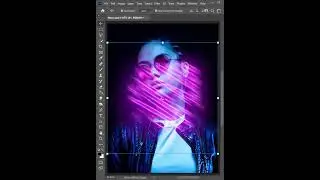 Neon Aesthetic Effect Overlays for Photoshop - color, flares, glow, light. How to Work.