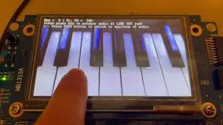 STM32H735G-DK Piano Keyboard with Harmonics and Note Shaping