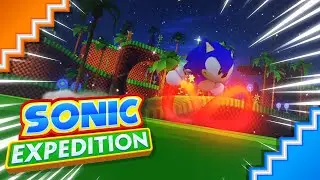 Sonic Expeditions UNIQUE spin on Green Hill! - Roblox Sonic Fangame