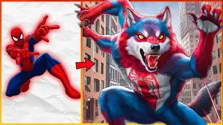 Super Wolves Pack 🐺: Marvel & DC Heroes Transformed into Mighty Wolves (2024) 💥