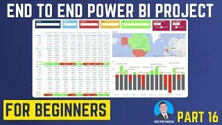 Conditional formatting for the Data Labels of EBITDA Chart. End to End Power bi Project. Tutorial.