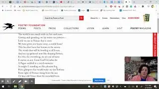 Mrs. Gretchen Leckie-Ewing discusses Petrarchan sonnets