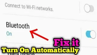 How to Solve Bluetooth Turning on automatically