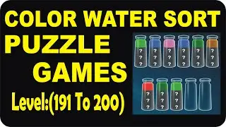 Water Sort Puzzle - Level 191 to 200 - Color Water Sort - Puzzle Games - gameplay #shorts #ytshorts