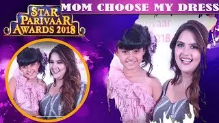 Anjali Anand & Myra Singh Looks Adorable At Star Parivaar Awards 2018