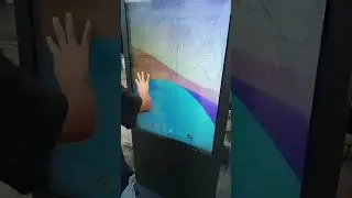 55 inch High Brightness IP67 Waterproof Floor Standing Android WiFi Touch Digital Signage Display