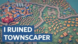 I DESTROYED a European City with U.S. Planning (in Townscaper)