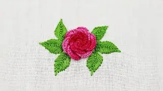 Hand Embroidery- Cast on Stitch Rose Embroidery Design | Brazilian Embroidery