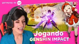 Meu primeiro GAMEPLAY: jogando GESHIN IMPACT | Canal da Lu - Magalu
